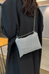 'Aya' Metal Chain Rhinestone Crossbody Bag - Celes Fashion
